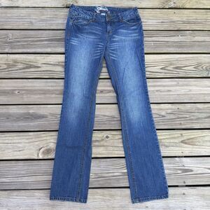 Wurl Women's Bootcut Jeans Size 9L Blue Denim Cotton Stretch Casual Low Rise
